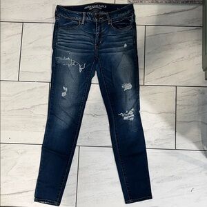 American Eagle Outfitters Super Super Stretch Distressed Jegging